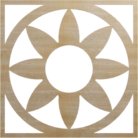 Ekena Millwork Blume Wood Fretwork Pierced Ceiling Medallion, Hickory, 40"OD x 13 7/8"ID x 3/8"T CMWP40X40X0375BLHI